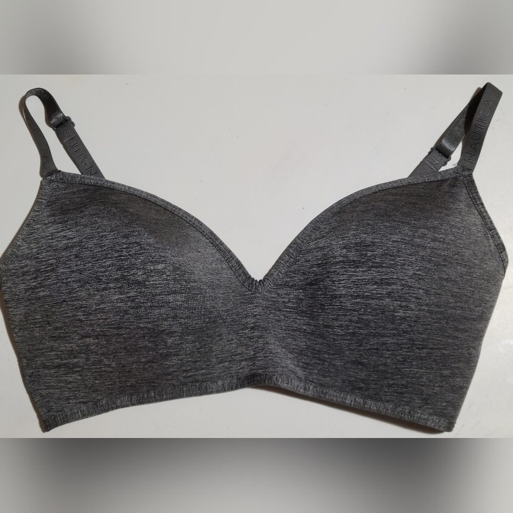 Nautica Intimates Everyday Bra Padded Wire Free Dark Grey Size 38DD